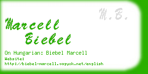 marcell biebel business card